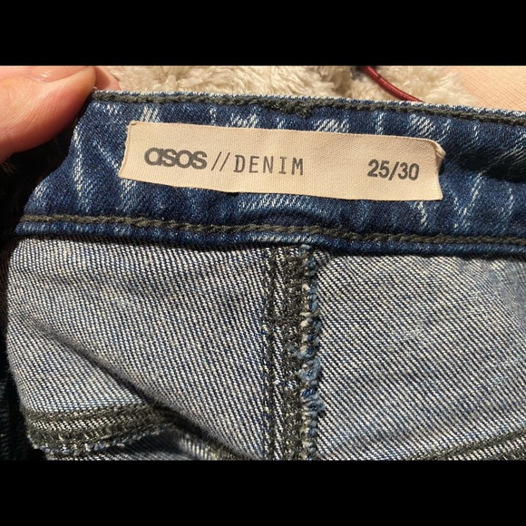 Super high rise ASOS acid wash mom denim - Picture 3 of 3